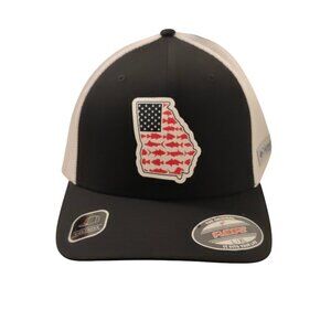 Columbia PFG Men's Black Large XL Stateside Georgia Mesh Ball Cap High Crown New